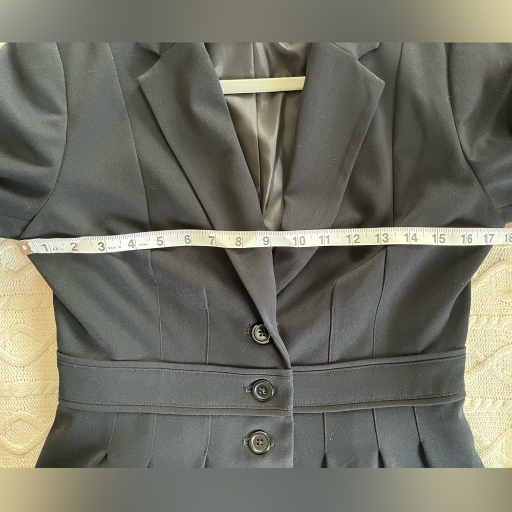 Elle Rich Black Tailored Blazer Jacket Women’s size 6 - Picture 12 of 14